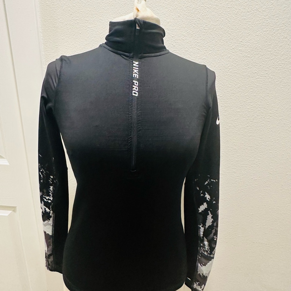 Nike Pro Black Long Sleeve Top